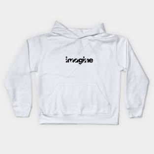 Imagine under stripes Kids Hoodie